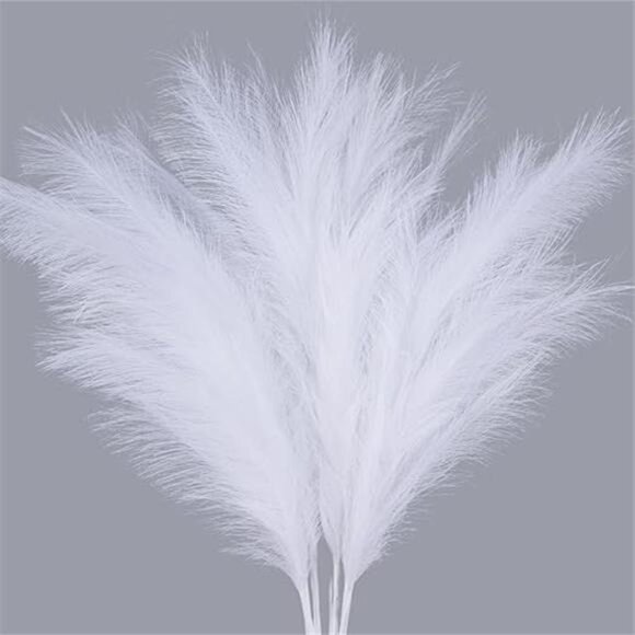 7-Pcs 38"/3.1FT Faux Pampas Grass Large Tall Fluffy Artificial Fake Flower Boho - Picture 8 of 8